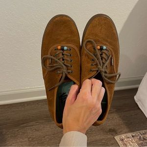 Vans Authentic beaded brown suede classics